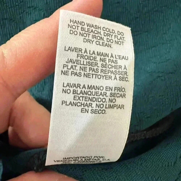 Dynamite Mesh Type Long Sleeve Slinky Dress Floral Paisley Mini Dress Women's L - Picture 9 of 10